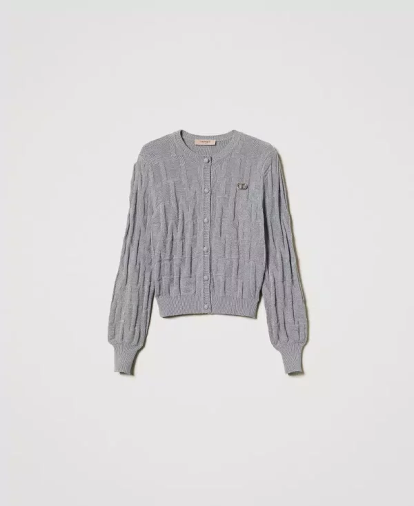 Katoen & Cashmere Cardigan grey