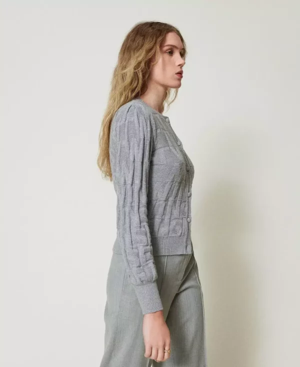 Katoen & Cashmere Cardigan grey