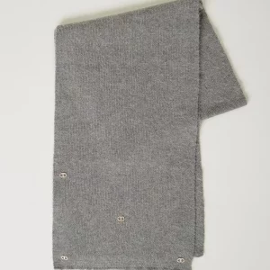 KNITTED SCARF warm grey