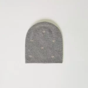 KNITTED BEANIE warm grey