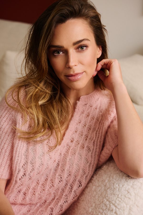 CLARISSA KNITED SWEATER oud roze