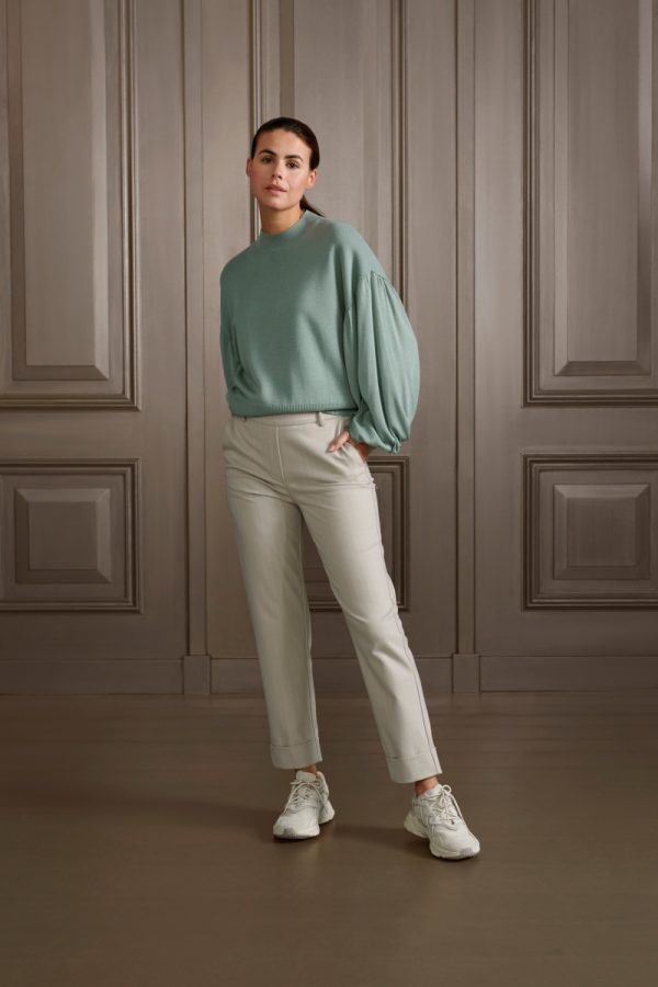 WIDE LONG SLEEVE SWEATER jade green