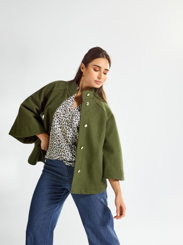 CARA CAPE khaki