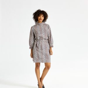 OTTO DRESS leopard khaki