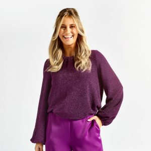 ZORA BLOUSE violet