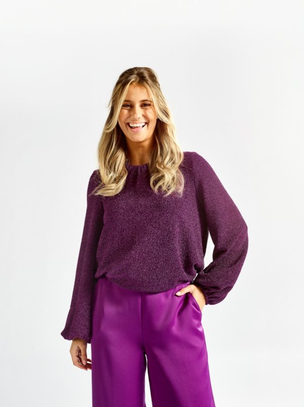 ZORA BLOUSE violet